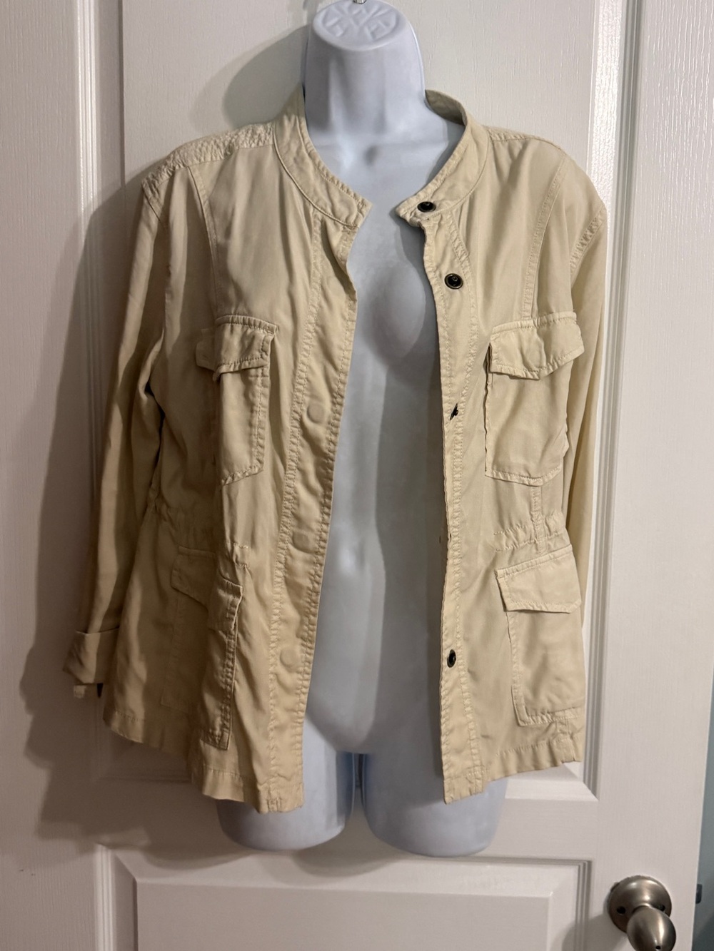 Sanctuary Beige Utility Field Jacket